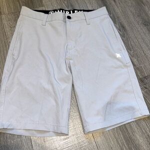 Hurley Men's Light Gray Flat Front Shorts